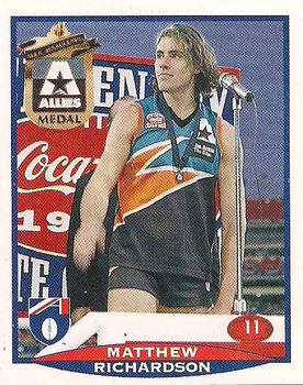 1997 Select AFL Stickers #11 Matthew Richardson Front